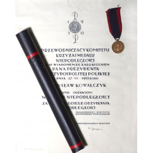 II RP Medal Niepodległości wraz z dyplomem