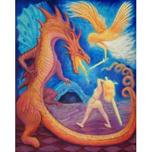 Bohdan Vincent Loboda, Angel and Dragon, 2023
