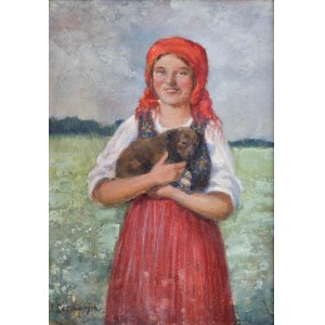 Adam SETKOWICZ (1875-1946), Dívka se psem