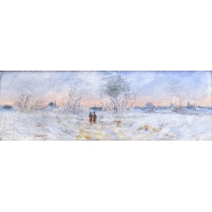 Adam SETKOWICZ (1875-1946), Winter Landscape, 1895