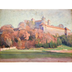 Stanislaw KLIMOWSKI (1891-1982), Castle in Wisnicz, 1928