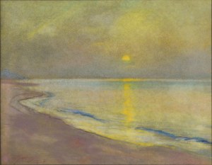 Władysław SERAFIN (1905-1988), Zachód słońca nad zatoką