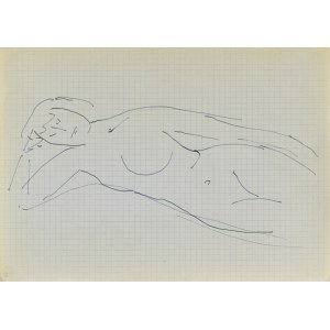 Jerzy PANEK (1918 - 2001), Akt ležící ženy, 1963