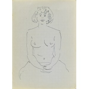 Jerzy PANEK (1918 - 2001), Nude of a seated woman I, 1963