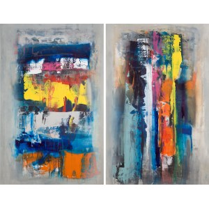 Małgorzata Pabis (nar. 1980, Miechów), Deep Talk, diptych, 2023