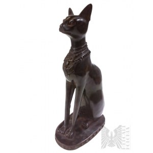 Plaster Figure of Cat, Egyptian Goddess Bastet