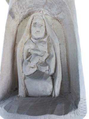 Rzeźba Drewniana - Madonna z Dzieciątkiem