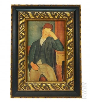 Amadeo Modigliani, “Młody Praktykant” Kopia Obrazu w Ramie