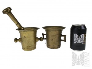Two Old Brass Mortars