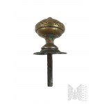 Vecchio pomello in ottone