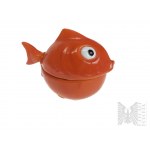 Rybářská sada snů - porcelánový talíř na ryby, porcelánová miska na kaviár (Německo), velký porcelánový talíř