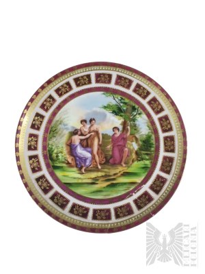 Austria, Vienna - Royal Vienna Gilt Porcelain Plate.
