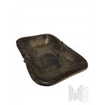Plated Rectangular Tray with Ornament