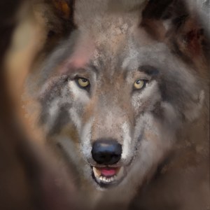 Joanna Pęgier, Wolf, digitale Malerei