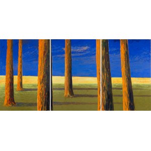 Jacek Ziemiński (geb. 1953, Warschau), Bäume - Triptychon, 1995