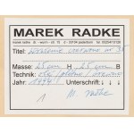 Marek Radke (nar. 1952, Olsztyn), Červená impresia č. 35, 1994