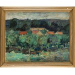 Tadeusz Dominik (1928 Szymanów - 2014 Warsaw), Landscape, 1950s.