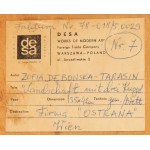 Zofia Dębowska-Tarasin (nar. 1924, Krakov), Krajina s tromi kupolami, 1973