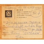 Zofia Dębowska-Tarasin (ur. 1924, Kraków), Pejzaż z trzema kopułami, 1973