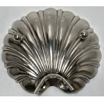 Spain, shell-shaped platter, silver