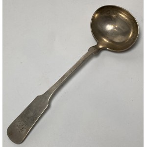Germany, silver sauce spoon, Knauer, Hanau, first half of the 19th century