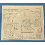 Německo, litografie sluneční soustavy ze ,,Stielerova Schul-Atlasu, 19. stol.