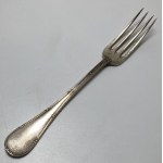 Poland, silver fork with Zaremba coat of arms, Hempel Brothers, 1899-1904