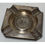 Asia, silver ashtray with Trade Dollar 1897 coin, 20th century