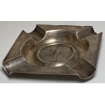 Asia, silver ashtray with Trade Dollar 1897 coin, 20th century