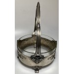 Poland, sugar bowl with glass insert, Buch Brothers, pre-1939