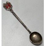 People's Republic of Poland, silver commemorative spoon with the coat of arms of Gdansk, Rytosztuka Poznan, 1963-1973