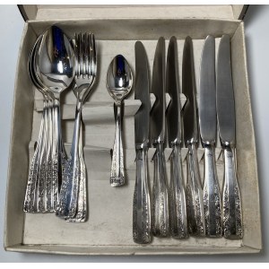 People's Republic of Poland, cutlery set in original cardboard box - Eastern pattern, Hefra