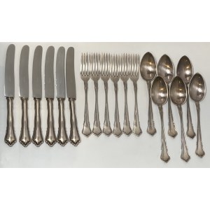 Germany, silver cutlery set, 1st third of 20th century