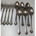 Germany, silver cutlery set, 1st third of 20th century