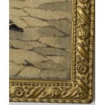Francja, żakard jedwabny w ramie - scena uliczna, Bracia Neyret, A. Perez, XIX wiek