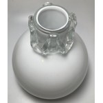 Polská lidová republika, váza na láhev, Tarnowiec Glassworks, Jerzy Słuczan-Orkusz