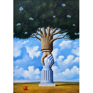 Rafal Olbinski, Art of the deal, 2020