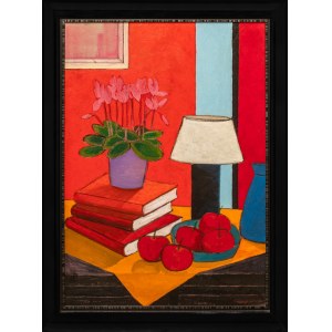 Michal Ostaniewicz, Still life with cyclamen, 2026