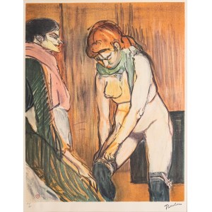 Henri de Toulouse-Lautrec, L'essayage des bas II (201 z 275), 1980