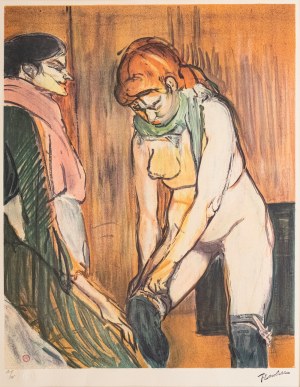 Henri de Toulouse-Lautrec, L'essayage des bas II (201 z 275), 1980