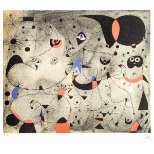 Joan Miro, Consolellation (90 z 150), l. 80 XX w., S.P.A.D.E.M. Paris