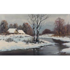 Jozef SCHIFFER (20th century), Winter Landscape