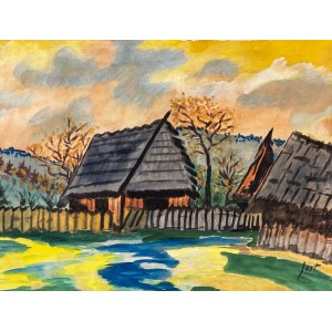 Janusz (JAST) STRZAŁECKI (1902-1983), Ländliche Landschaft