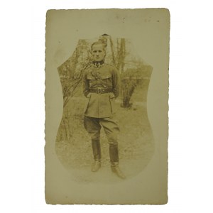 20 pułk piechoty Ziemi Krakowskiej, żołnierz, fotografia datowana 7.II.1922r., [BS]