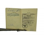 Paszport II RP ze zdjęciem, liczne wpisy i wizy, 1934r., stan bardzo dobry