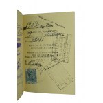 Reisepass der Zweiten Republik Polen mit Foto, zahlreichen Eintragungen und Visa, 1931, sehr guter Zustand
