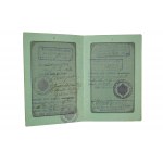 [Preußische Teilung] Pass für einen polnischen Staatsbürger / Reise-Pass Deutsches Reich Konigreich Preussen, 1913. , zahlreiche Visumstempel, sehr guter Zustand