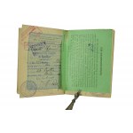 Personalausweis der Zweiten Republik Polen / Reisepass mit Lichtbild, zahlreiche Visastempel, 1925, sehr guter Zustand