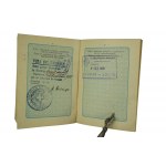 Personalausweis der Zweiten Republik Polen / Reisepass mit Lichtbild, zahlreiche Visastempel, 1925, sehr guter Zustand