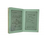[Zabór pruski] Paszport dla polskiego obywatela / Reise-Pass Deutsches Reich Konigreich Preussen, 1917r. , liczne stemple , stan bardzo dobry